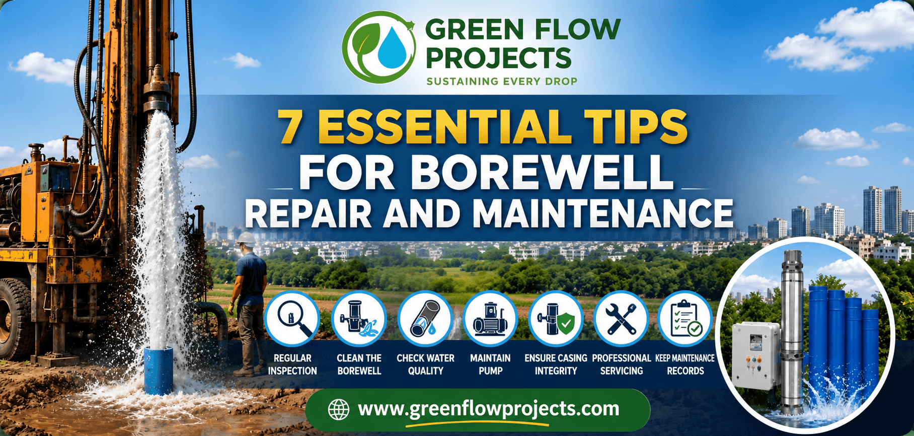 7 Essential Tips for Borewell Repair and Maintenance